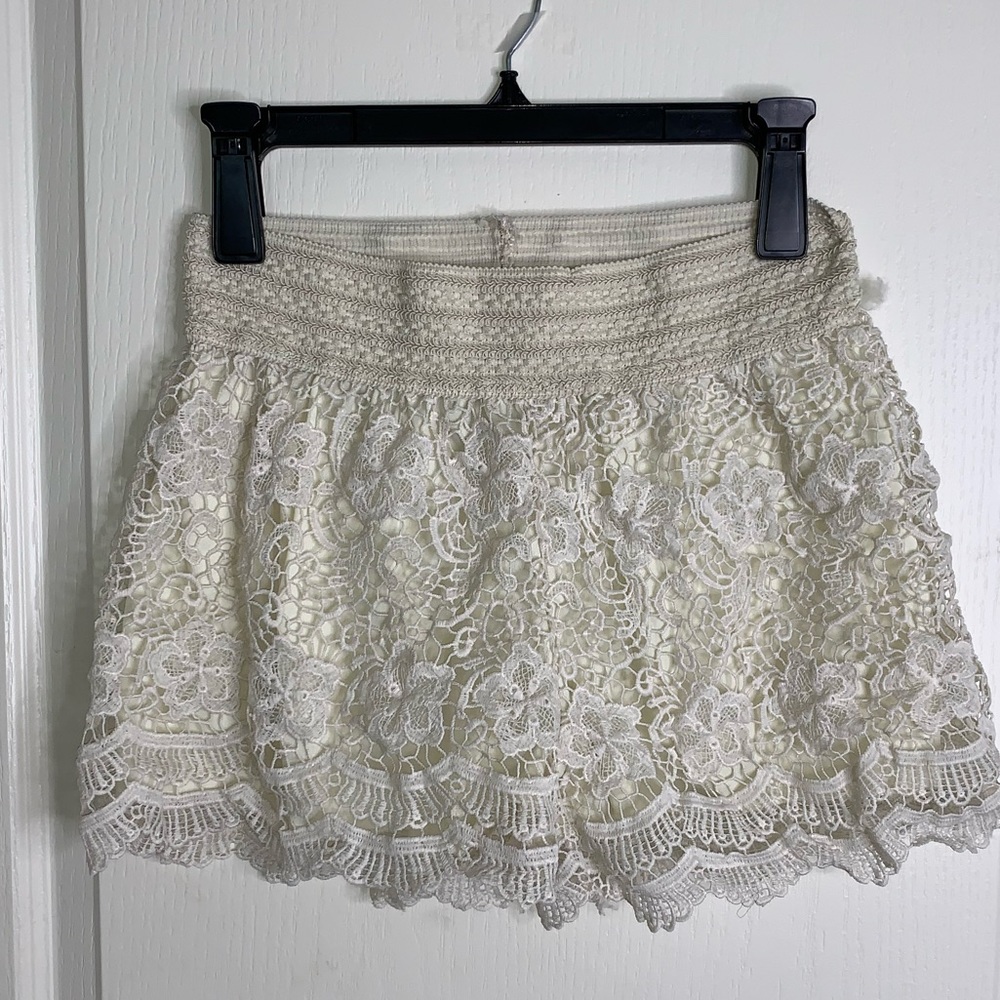 Cream Shorts